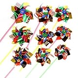 lieomo 12パックPinwheels ParadiseパーティーマルチFlamboyant色アウトドアDecorating