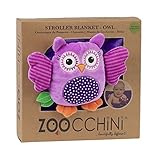 ズッキーニ (Zoocchini)【日本正規品】マスコット付きブランケット ふくろうのオリーブ パープル 1枚セット ZOO3002