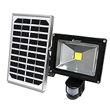 GOODGOODS LED センサーライト ソーラー式 20W 200W相当 人感センサー搭載 ソーラーライト 投光器 屋外 防水 防災 防犯 【一年保証】 T-GY20X