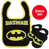 BATMAN バットマン よだれかけ BIB スタイ ブーティ ソックス 2ピースセット ベビー 出産祝い
