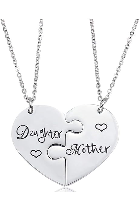 iJuqi Mother Daughter Necklace Gifts 