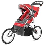 ベビーカー・バギー Schwinn Arrow Double Jogger Stroller, Red/Black ジョギングにも最適！