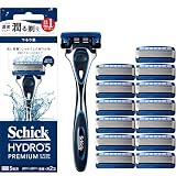 Schick(シック)ハイドロ５プレミアム つるり肌へ ホルダー＋替刃セット（本体刃付き＋替刃13個） 男性用 髭剃り カミソリ お買得セット