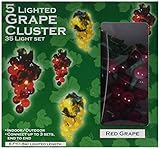 Darice LT80-1 35 Lights with 1/2-Inch Grape Cluster Light Set 6ft by Darice