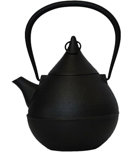 Amazon｜南部鉄器 : 壱鋳堂 鉄瓶 雫 1L W16xD14xH22(cm)｜鉄瓶