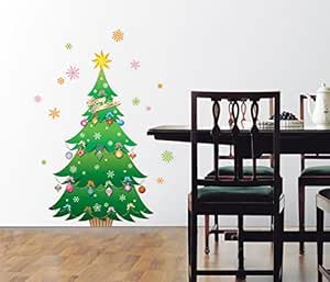 Amazon ウォールステッカー クリスマス パターンh ウォールステッカー オンライン通販