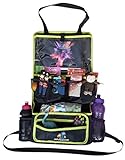 Car Back Seat Organizer and IPAD / tablet / DVD holder; with Extra Long straps Multipurpose Baby Str