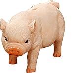 クリエイティブシミュレーション樹脂Pigコインお金貯金箱BITRTHDAY Gift Toy for Kids Children 10 " x6 " x4.3 "