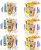 カリポリ 貝ひも ホタテ 醤油バター 塩味 お菓子 おつまみ 珍味 津軽海峡 青森 帆立 スナック アラコウ水産 40g 各3袋 (醤油3＋塩3)