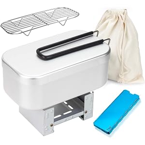 メスティン ポケットストーブ シーズニング不要 目盛り付き バリ取り済み キャンプ用品 半自動炊飯 日本語説明書付き 食…