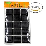 Afeel ( 1.1inch )アンチスリップゴムパッド正方形90piece家具床、椅子フロアパッドプロテクターノンスリップ