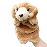 Remeehi ハンドパペット　動物 手 人形 アニマル ハンド パペット 幼児 情操 教育 親子 おもちゃ 知育 人形劇 小道具 犬　1＃