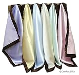 Lilac Chocolate Comfort Silkie Original Security Blanket. Soft Flannel & Silkie Satin. by Comfort Si