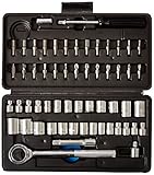 Wilmar Corporation 60 Piece .25in. & .38in. Drive SAE & Metric Socket Set W1168