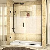 DreamLine shdr-245457210-hfr Unidoor Plus 72 " High x 55 " Wideヒンジ付きフレームレスS、 SHDR-245457210-HFR-09 1
