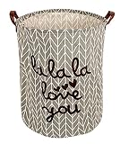 clocor Collapsibleラウンドストレージビン/ Largeストレージバスケット/ Clothes Laundry Hamper /トイブックホルダー
