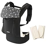 Aprica (アップリカ) 抱っこひも コラン ハグ ナチュレ スパークリングスターBK (つかれにくい腰ベルトタイプ よだれパッド付) 39449 【新SG対応モデル】