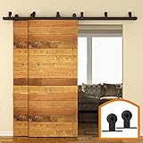 HomeDeco Hardware アウトドア用品 激安 トラックレール 引き違い戸 キャビネット パーツ 上吊り式引戸 8 FT (2.44メートル)
