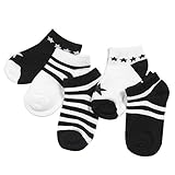 ベビーボーイソックス、幼児用ソックス、5組[スター] 1-3Yかわいいソックスセット