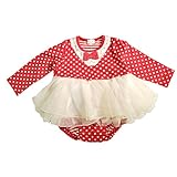 DONOBAN SELECT ドノバンセレクト スカート付シフォンカバーオール｜80　レッド
