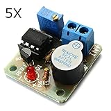 YCOSON 5pcs 9V 12Vバッテリーサウンドおよびライトアラーム保護モジュール、過放電ボード