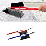 lzn 冬用車両耐久性のあるスノーブラシアイススクレーパースノーショベルの取り外し (ランダムカラー)