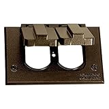 Sigma Electric 14245BR 1-Gang Horizontal Duplex Cover, Bronze [並行輸入品]