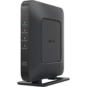 BUFFALO WiFi 無線LAN ルーター WSR-2533DHPL2/NB 11ac ac2600 1733+800Mbps IPv6対応 デュアルバンド 4LDK 3階建向け 簡易パッケージ テレワーク