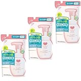 【3個】カウブランド 無添加 泡の 洗顔料 詰替用 140ml+使い捨て手袋1枚【セット品】