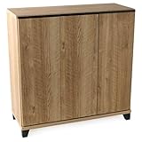 タンスのゲン 下駄箱 シューズボックス 幅90 ピタゴラス 国産 完成品 オーク 24900003 OK