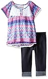 Little Lass Baby Girls' 2 Piece Chiffon Set Flutter Sleeves Pink 24 Months [並行輸入品]