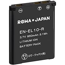 Amazon | ニコン対応 EN-EL10 互換 バッテリーロワジャパン【PSE基準