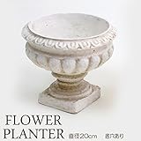 プランター 植木鉢 フラットベース 中 直径20cm （底穴あり） レジン 鉢 オーナメント