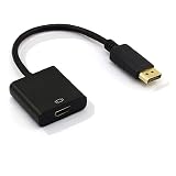 ALLVD For Displayport HDMI変換 アダプタ(DP to HDMI) DP オス HDMIメス 変換ケーブル 最大解像度 1920×1080サポート 金メッキコネクター ディスプレイポートHDMI変換アダプタ プロジェクター 対応 (DP-HDMI)