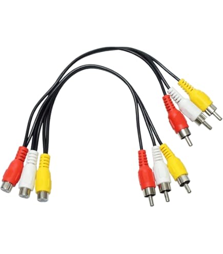 Amazon | RCA-AV2分配ケーブル(メス-メスx2) AVF-YF | COMON(カモン