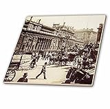 3drose Scenes from the Pastマジックランタン – Victorianイギリスロンドンストリートシーンヴィンテージマジックランタンスライド1890 – タイル 8-Inch-C