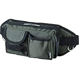 TRUSCO(トラスコ) ウエストポーチ 2ポケット グリーン TC-WDP-GN