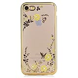 iPhone 7 ケース UNEXTATI 高品質 TPU カバー 超薄型 メッキ加工 ケース 液晶保護 脱着簡単 透明 耐汚れ 耐衝撃 柔軟 軽量 Apple iPhone7 用 ケース Case 