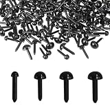 TOUFEIYUAN【800個入り】ドールアイ さし目 手芸用 ぬいぐるみ目 3mm/4mm/5mm/6mm 4サイズ ブラック 縫い目 手作り DIY クラフト ドールメイキング 材料 (黒)