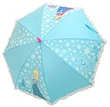 ディズニー 子供用 総柄 アナと雪の女王 長傘 ジャンプ ブルー 8本骨 50cm 105~120cm 3622 [正規代理店品]