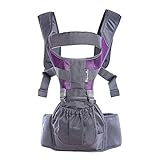 Kangaroobaby® 1キャリー方法多機能キャリア高度なランバーサポートでHipseatベビースリングキャリア8 ( purple)