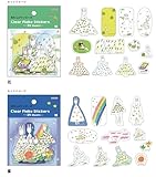 フレークシール クリア わたしのワンピース sun_s8813450_8813469 ステッカー (zzsun_s8813450_469set_全2柄セット)