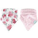 Hudson Baby Bandana Bib, Roses, 10 Count by Hudson Baby