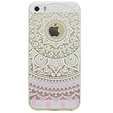 iPhone SE / iPhone 5 / 5s ケース カバー, UNEXTATI 高品質 TPU 超薄型 柔軟 保護カバー ケース 液晶保護 脱着簡単 耐衝撃 軽量 Apple iPhone S