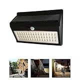 ILS - 5W 48LED Solar Powered Light 3 Modes Control 600LM Outdoor Wall Lamp DC3.7V