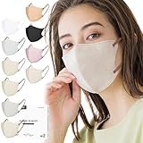 [millarouge] 使い捨て マスク 3D 立体マスク 不織布 血色 カラー 小顔 バイカラー チークマスク 薄型 56枚入 hd-5