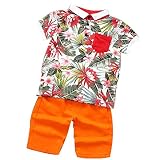 赤ちゃん男の子服Coper 1set Little男の子花柄Tシャツトップス+パンツ服装