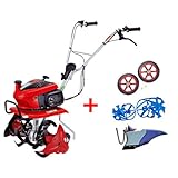 [メンテナンス3点セット付き]ホンダ こまめ F220JAST (ニュースターローターDX標準搭載タイプ) + パープル培土器 + 移動タイヤセット + ブルースパイラルローター650セット