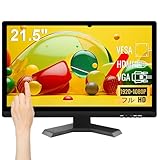 タッチパネル21.5 インチ PC モニター フル HD 1920x1080P タッチスクリーン モニター IPS ディスプレイ、HDMI VGA USB ポート、内蔵スピーカー