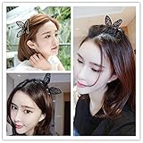 【爱莉セレクトショップ】★新品登場★ レディース カチューシャ キラキラ 可愛い カラフル リボン お洒落 小物 髪留め ファッション(3点セット)